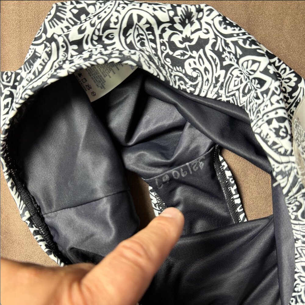 Lands' End Women's XS-L, XS-L LONG High Waisted Bikini Swim Bottom Black/White‎ - Picture 6 of 9